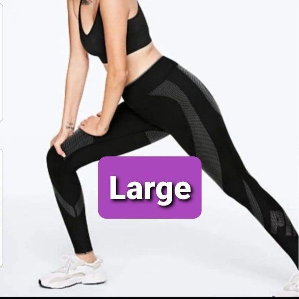 PINK VS Seamless Leggings Tights black